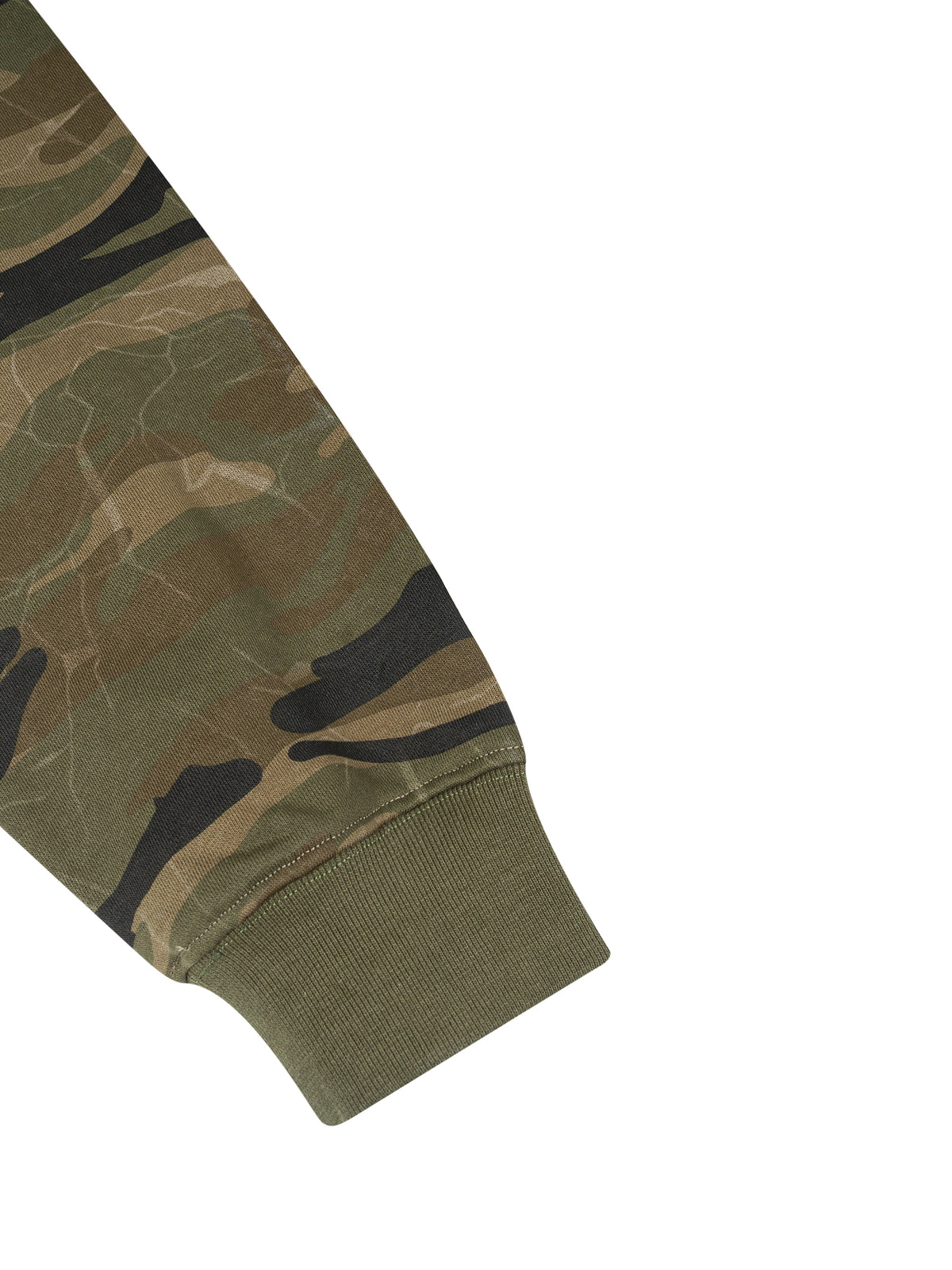 Camo Line — Camo-Splice Raglan Zip Hoodie — sleeve or side-seam detail