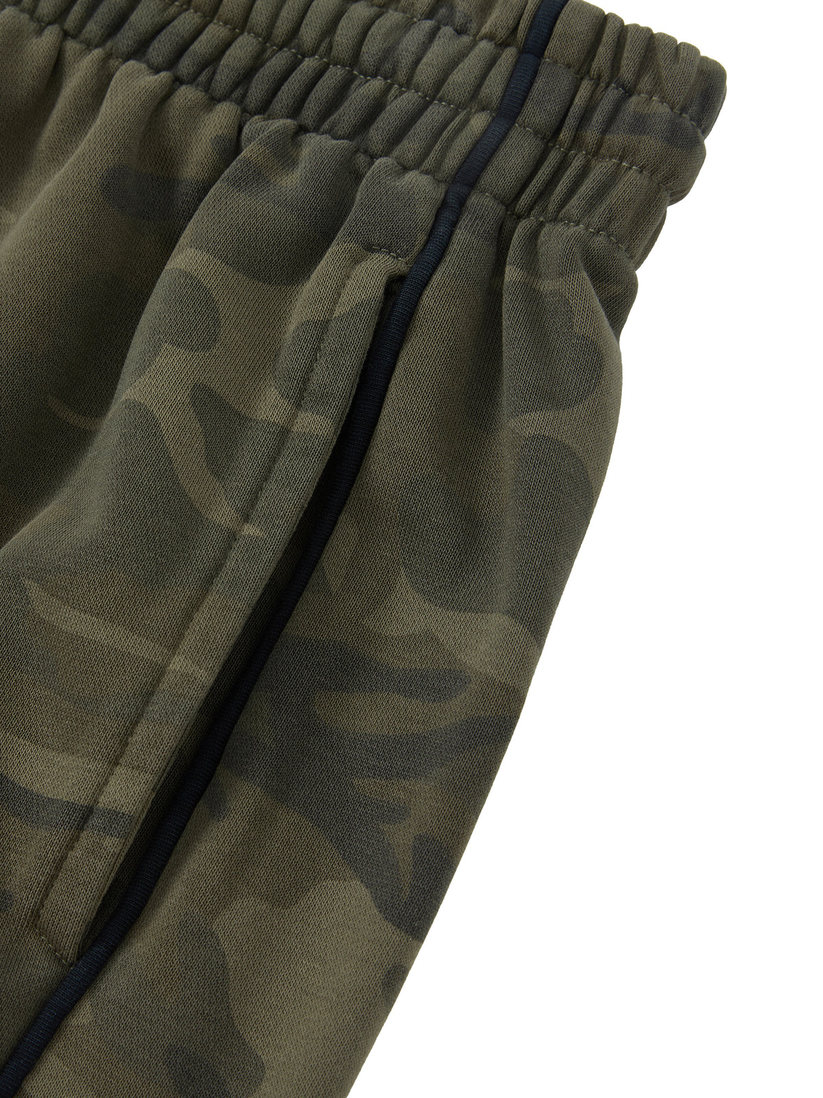 Camo Line — Camo-Piped Wide-Leg Sweatpants — sleeve or side-seam detail