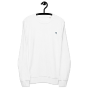 Alternate Plain Black Organic Cotton Sweatshirt, front view