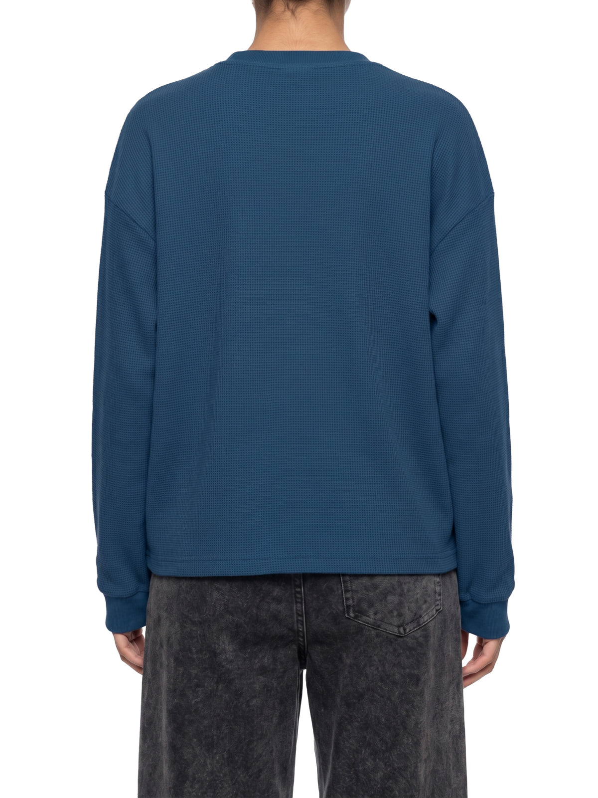 Camo Line — Waffle Boxy Long-Sleeve T-Shirt — side view