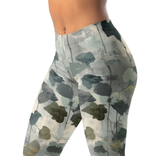 Vincit · Greyscale mid-rise everyday leggings, waistband and pattern detail.