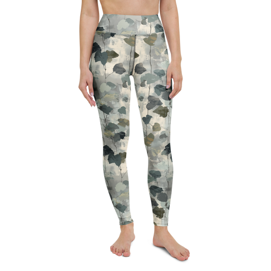 Vincit · Original high-waisted yoga leggings, straight front view, barefoot.