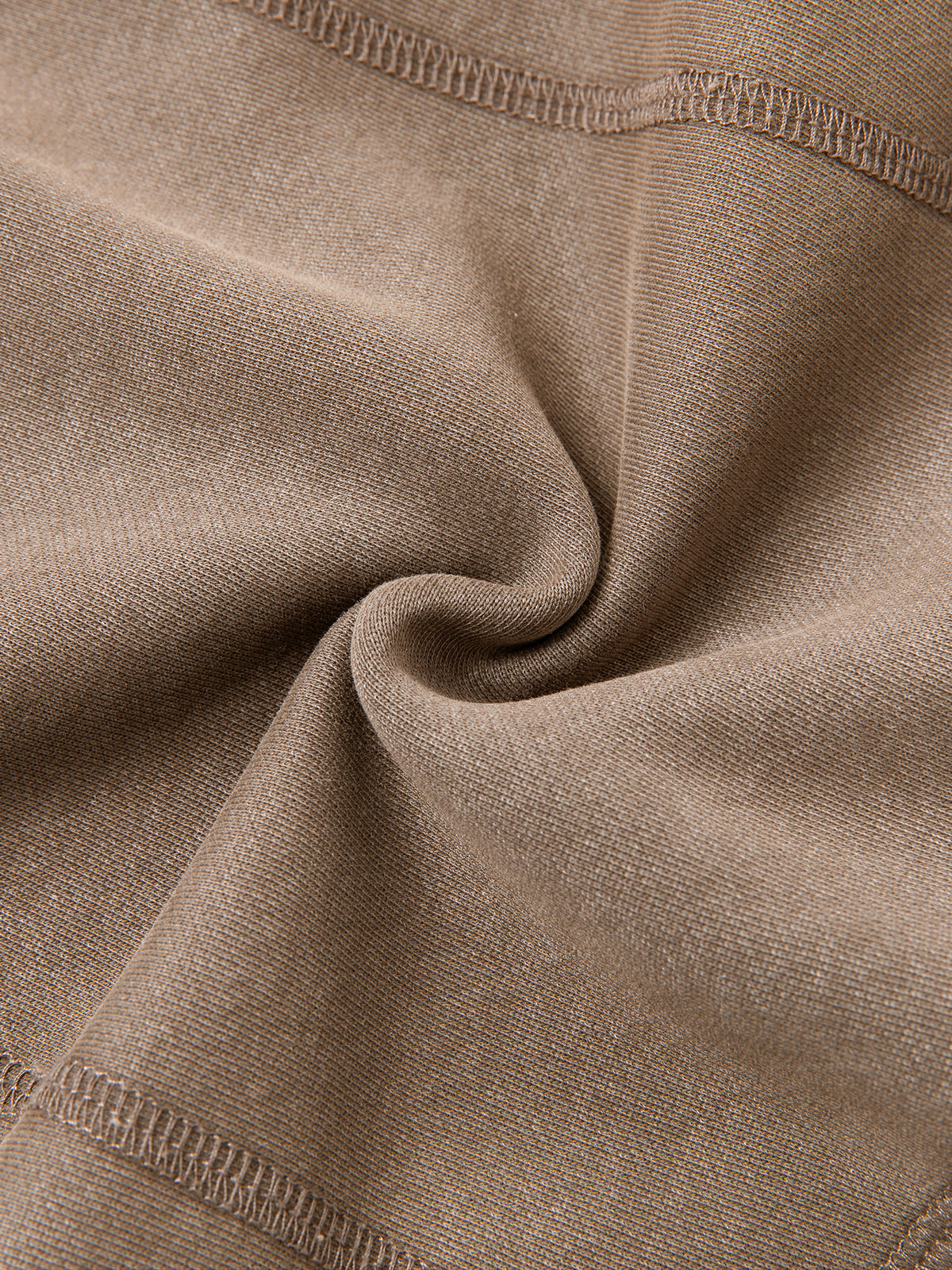 Women’s Vintage-Wash Cropped Fleece Hoodie — fabric drape detail