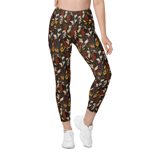 Wheatfield · Scarfhold Palette high-waisted pocket leggings, front view.