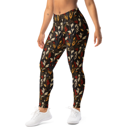 Wheatfield · Scarfhold Palette mid-rise everyday leggings, left-front view.