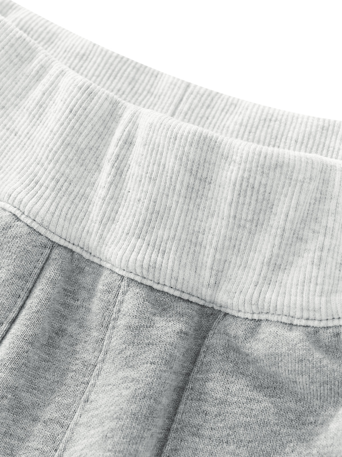 Women’s Colour-Block Raw-Hem Sweatpants — neckline and closure detail