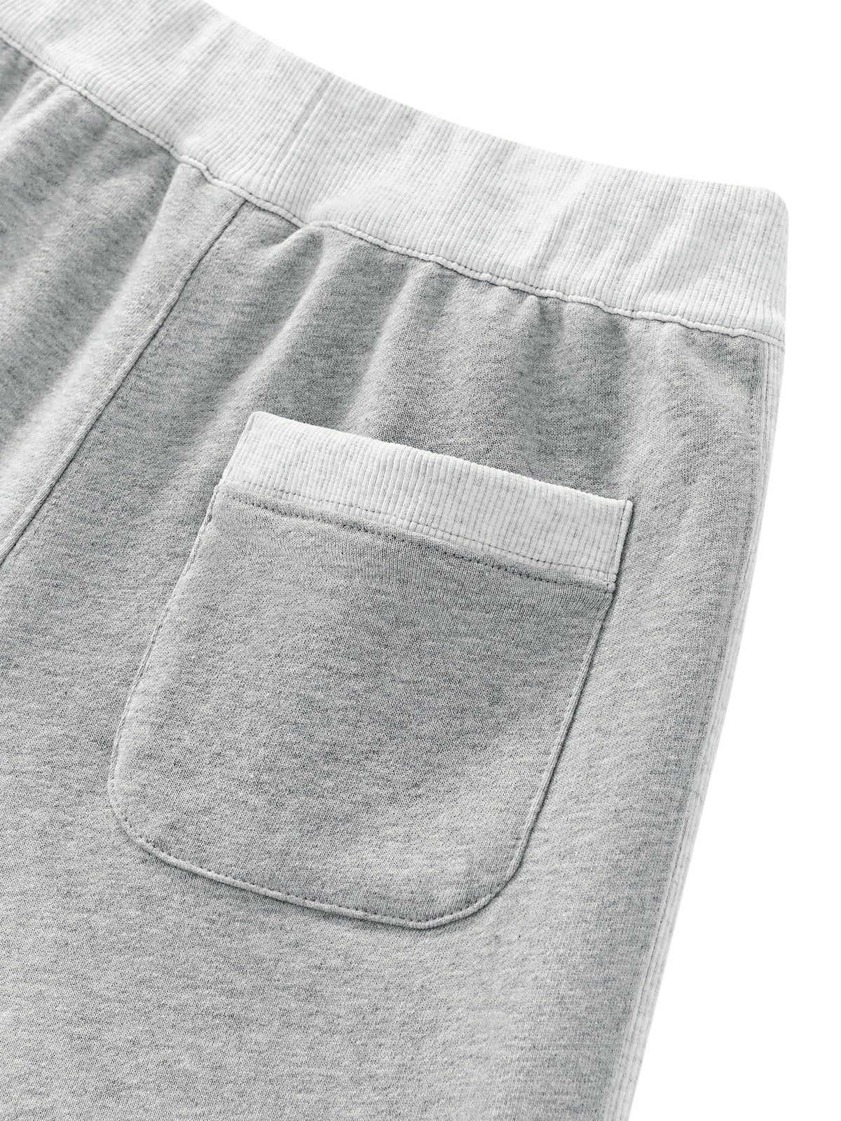 Women’s Colour-Block Raw-Hem Sweatpants — garment construction detail