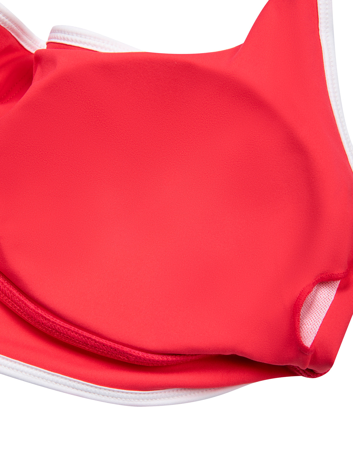 Women’s Colour-Block U-Neck Sports Bra — material texture close-up