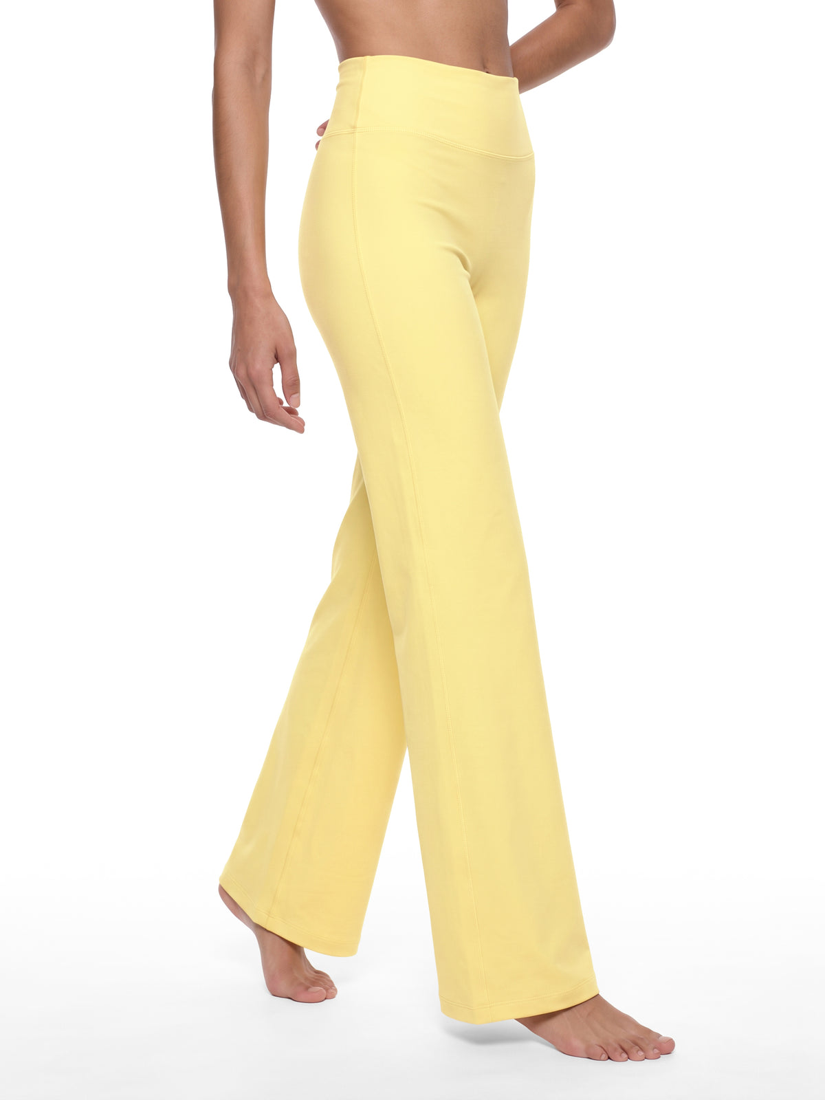 Women’s High-Waisted Straight-Leg Active Pants — styled front view