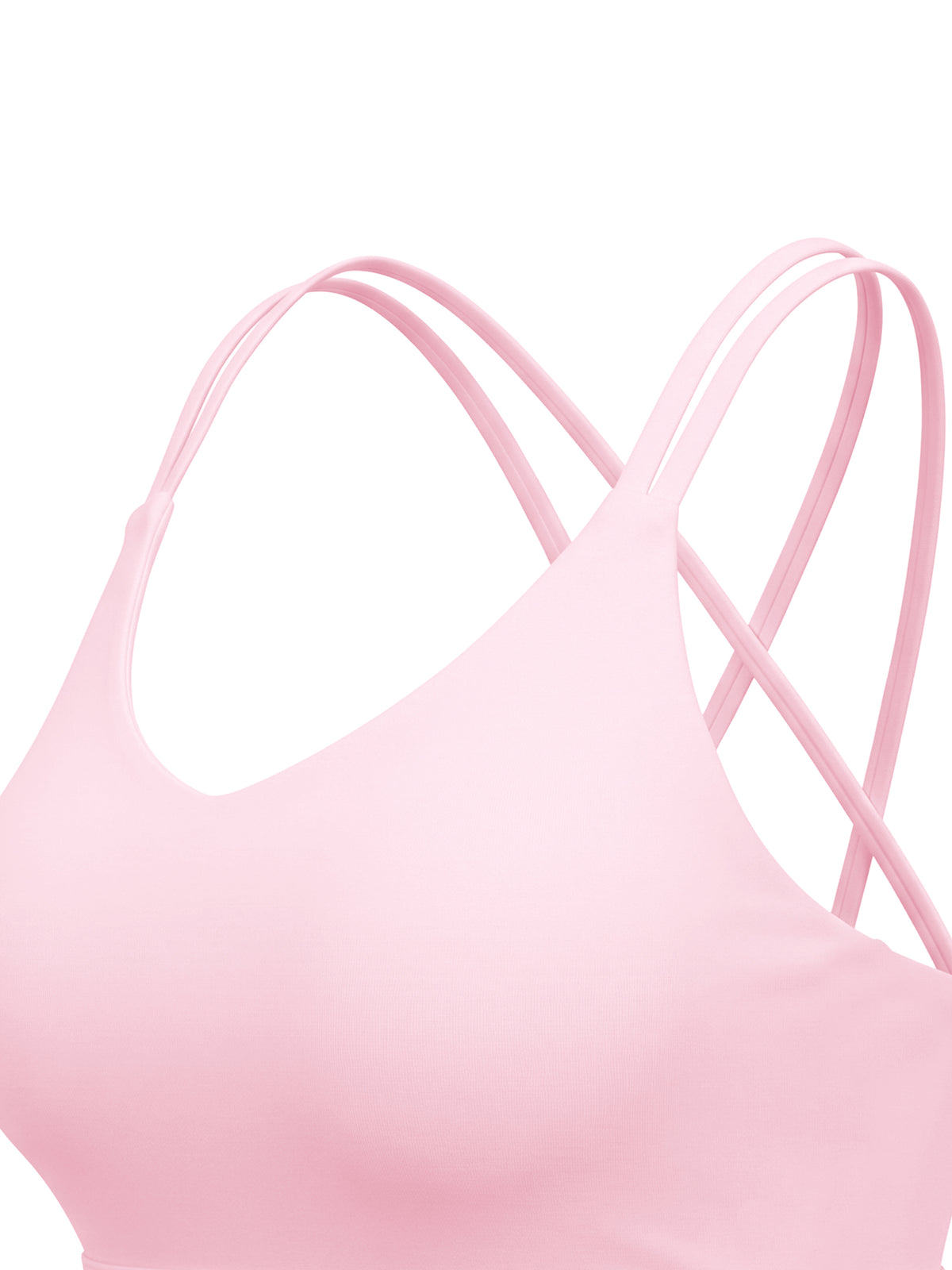 Women’s Lycra Cropped Sports Bra — hem and stitching detail