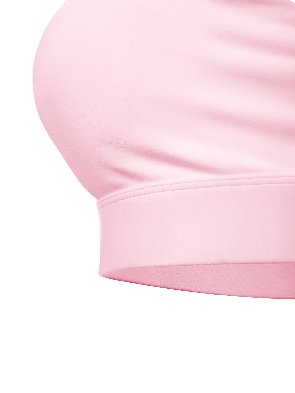 Women’s Lycra Cropped Sports Bra — garment construction detail