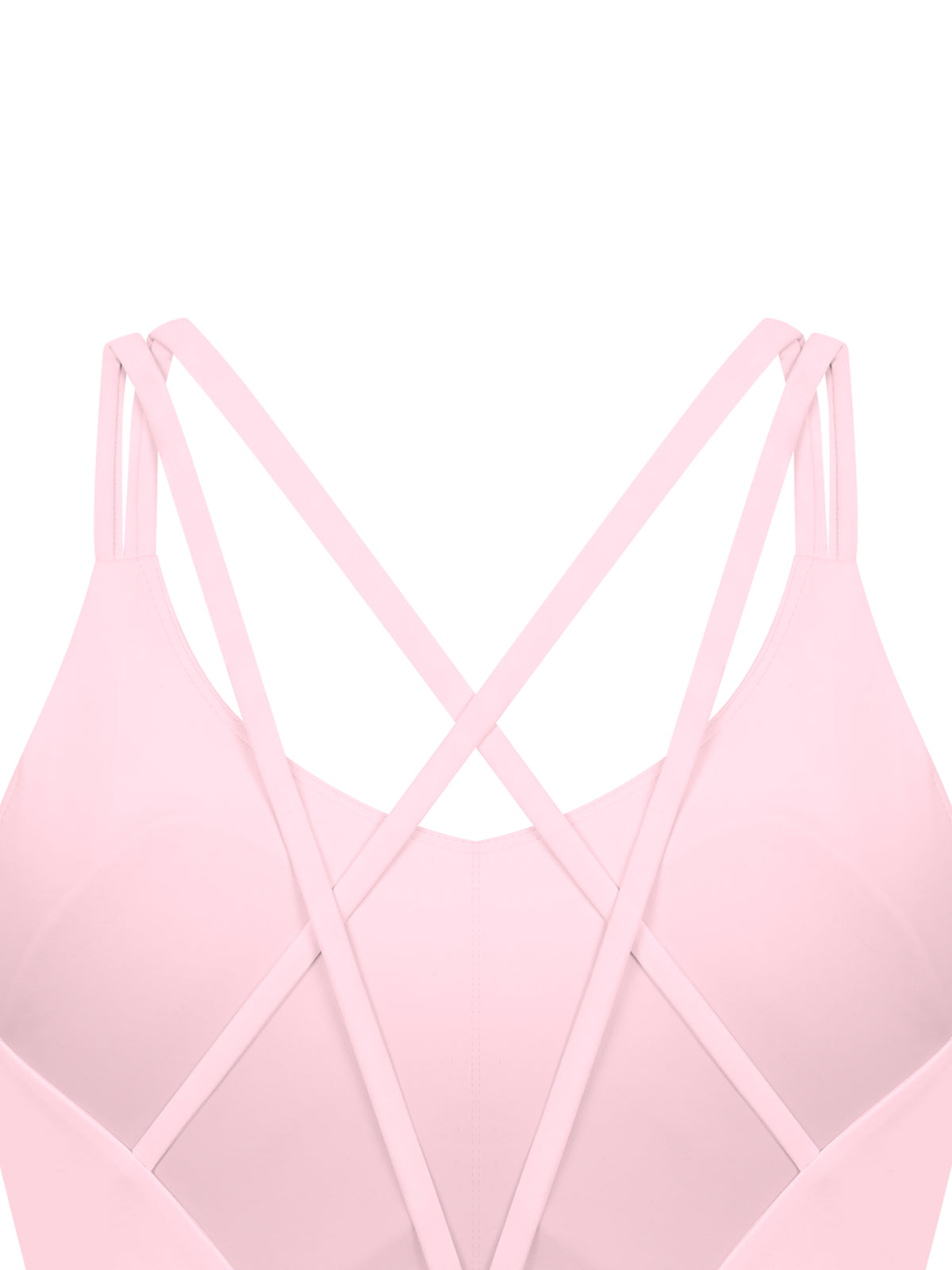 Women’s Lycra Cropped Sports Bra — fabric drape detail