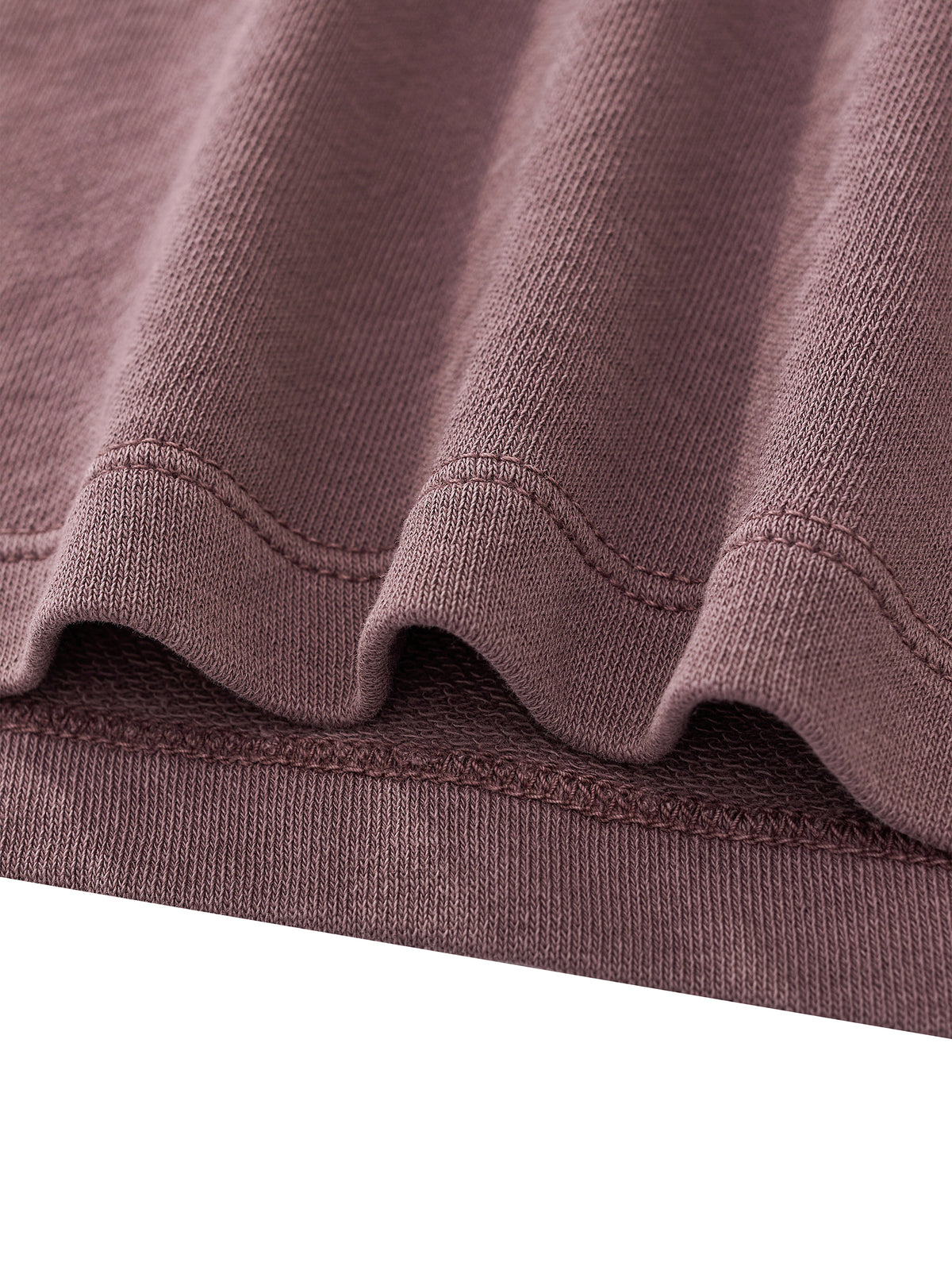 Women’s Mineral-Wash Cropped Sweatshirt — hem and stitching detail