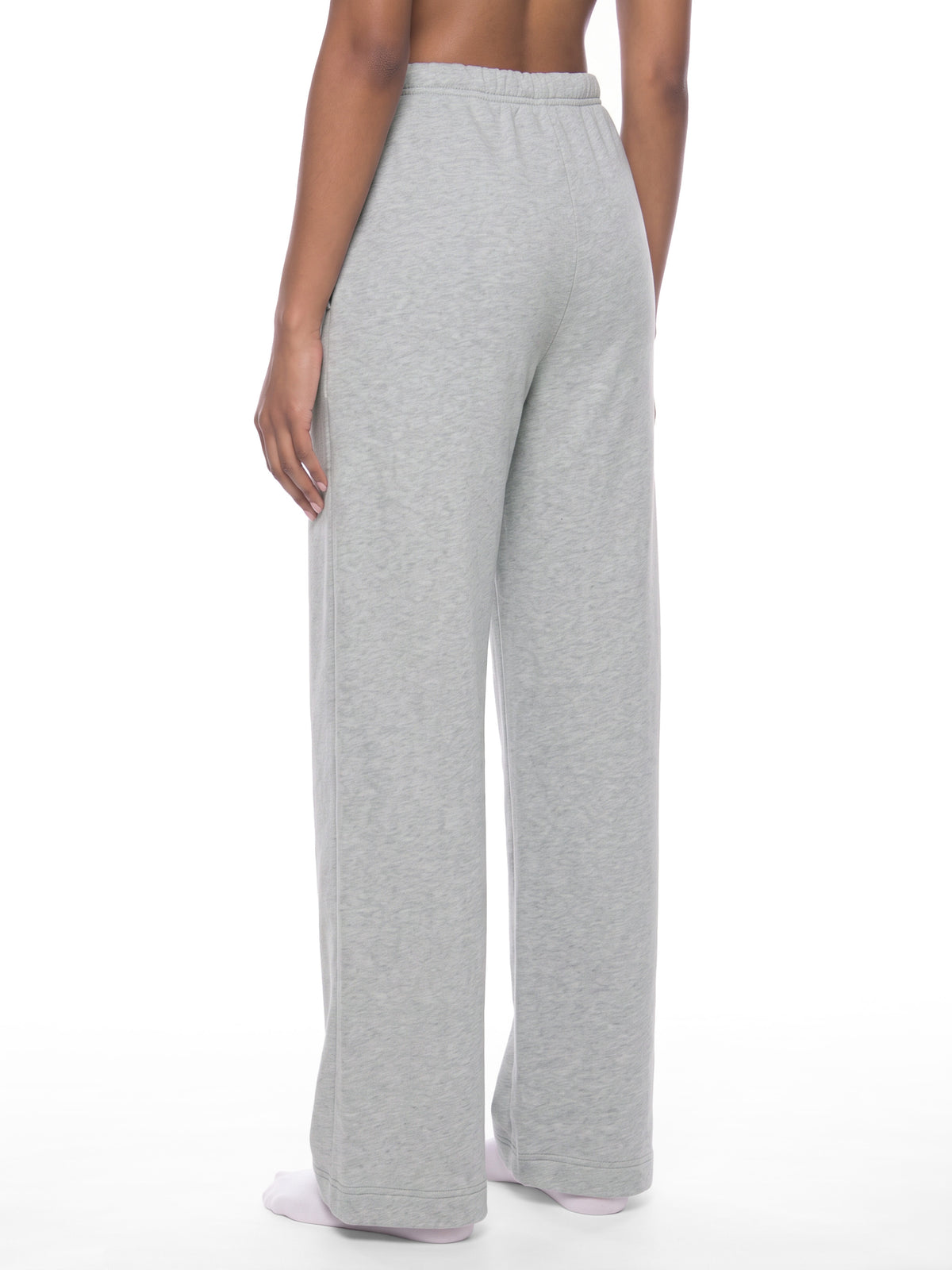 Women’s Straight-Leg Fleece Sweatpants — rear three-quarter view