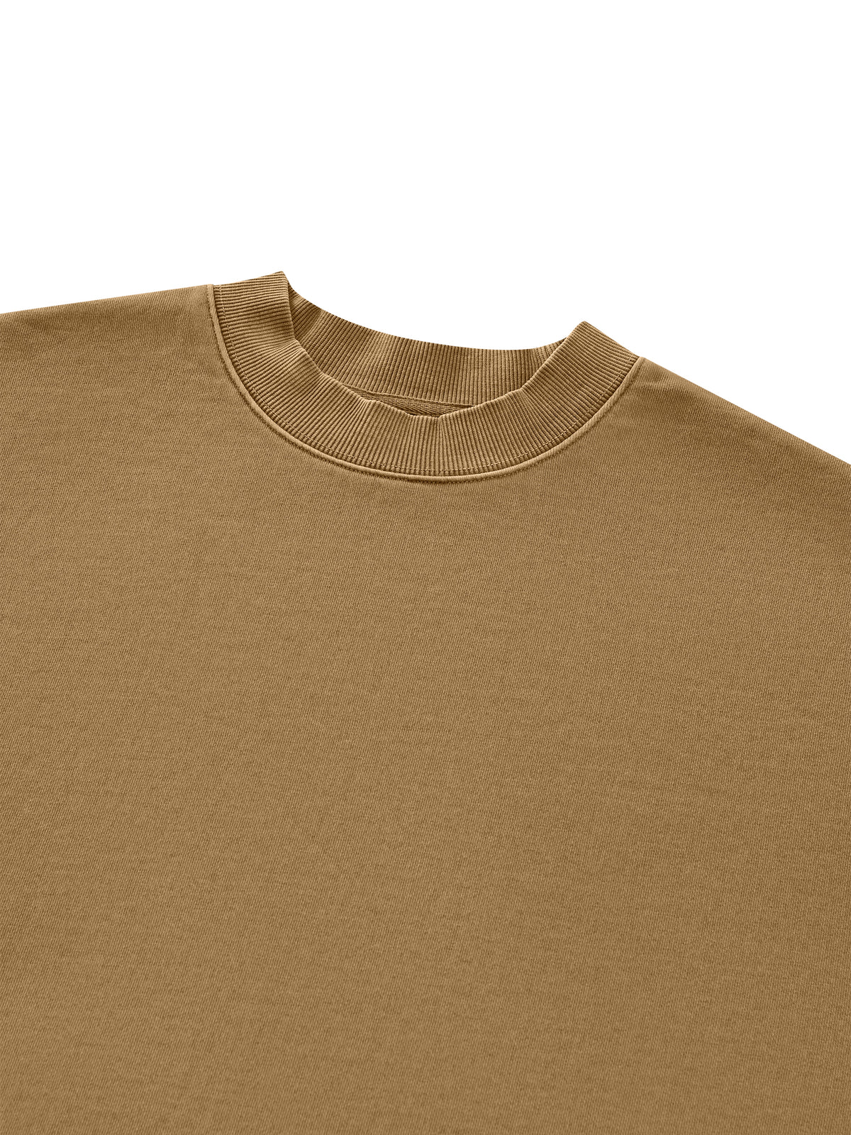Women’s Vintage-Wash Sweatshirt — neckline and closure detail