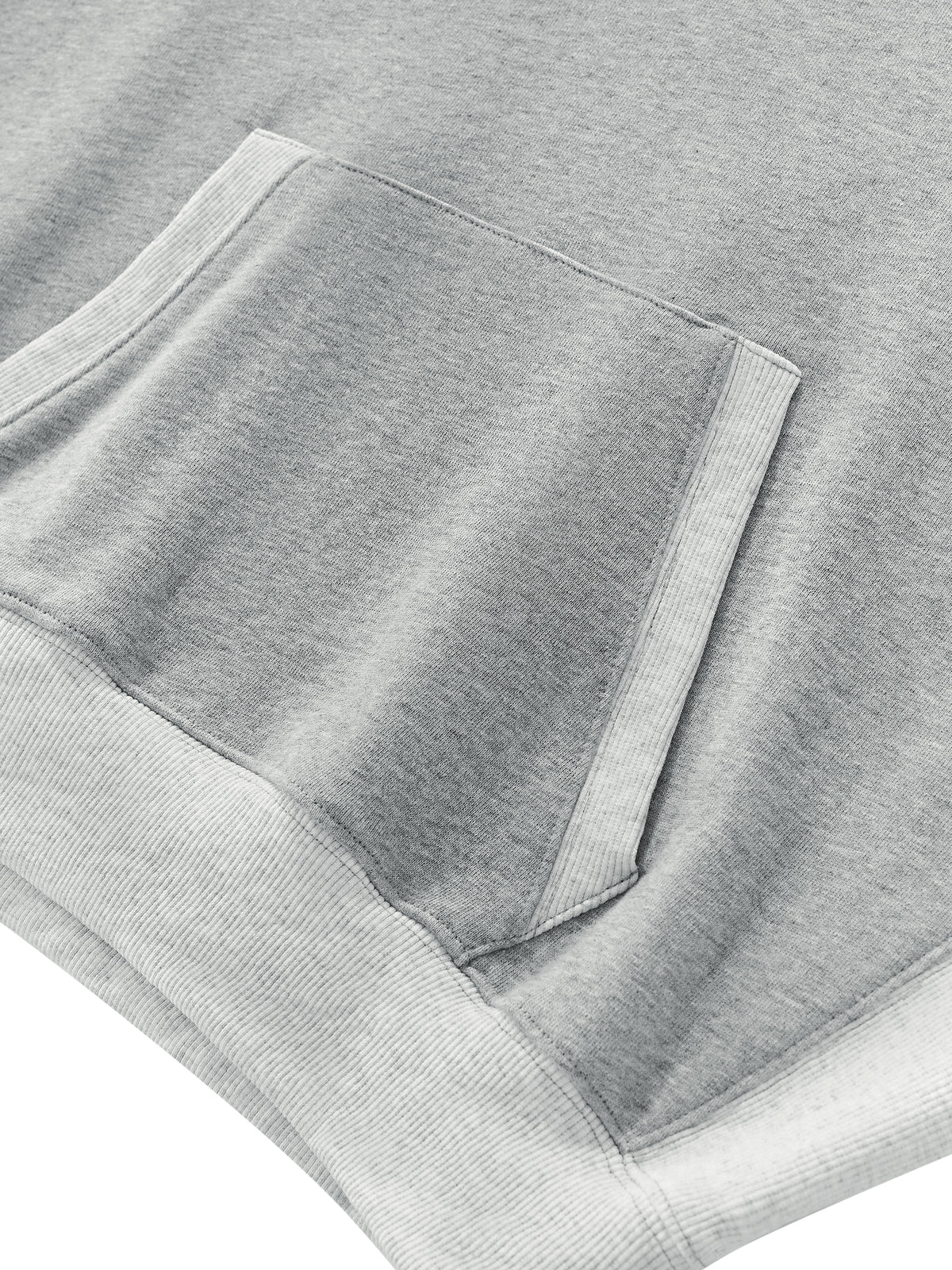 Women’s Colour-Block Cropped Hoodie — hem and stitching detail