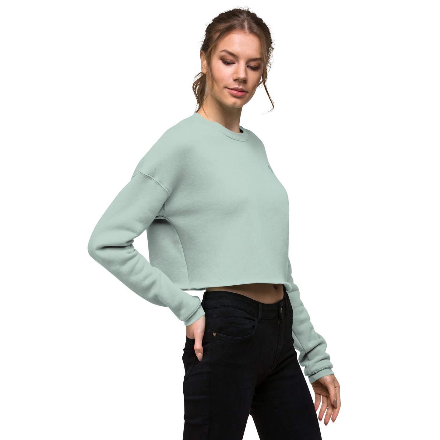 SCARFHOLD CROPPED SWEATSHIRT