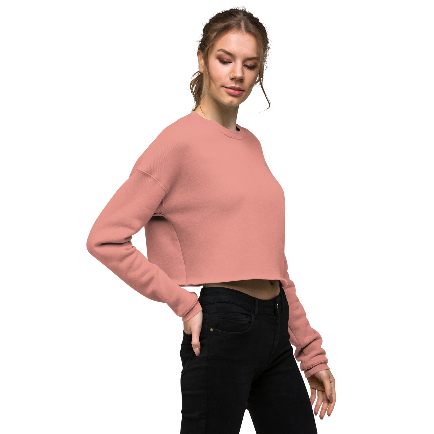 SCARFHOLD CROPPED SWEATSHIRT