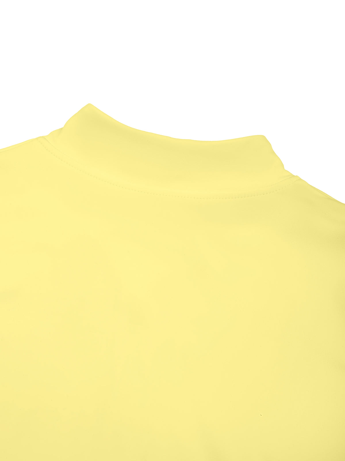 Cropped zip sports jacket neckline construction detail