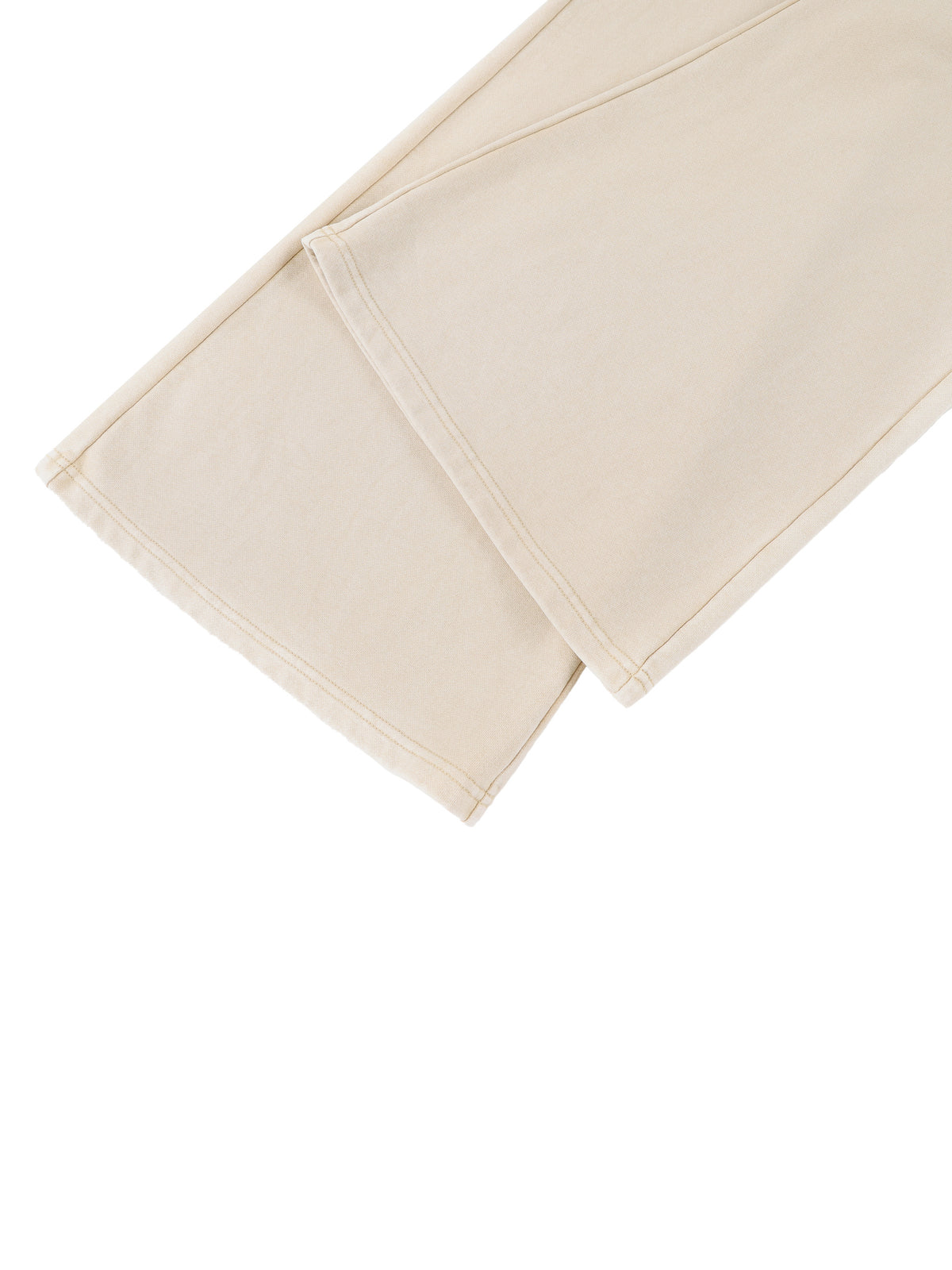 Women’s Mineral-Wash Flared Sweatpants — hem and stitching detail