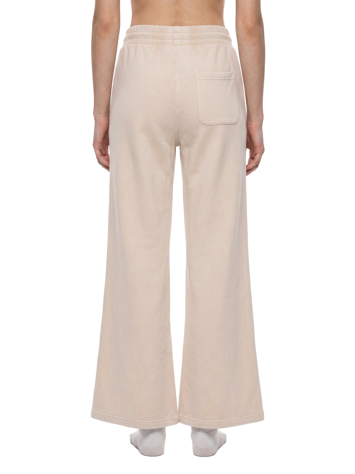 Women’s Mineral-Wash Flared Sweatpants — back view