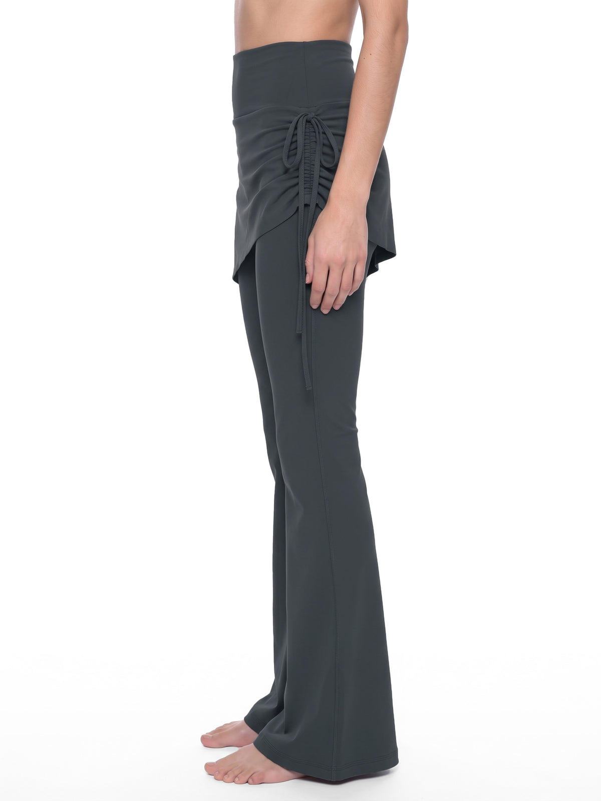 Women’s Skirted Flared Yoga Leggings — side view