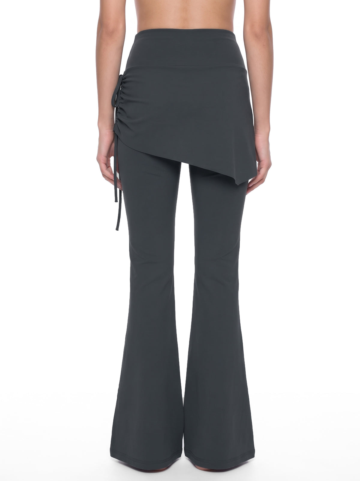 Women’s Skirted Flared Yoga Leggings — back view
