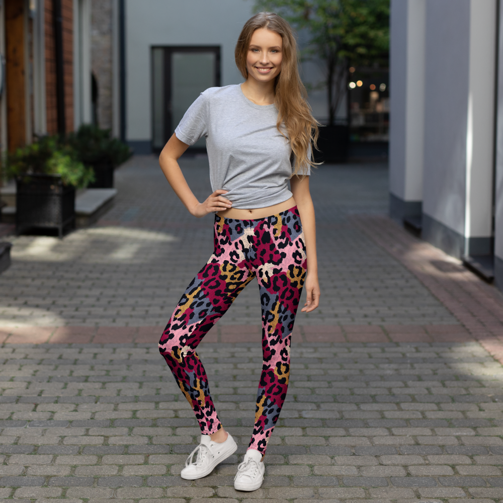 Yagarr mid-rise comfort leggings, lifestyle front view.