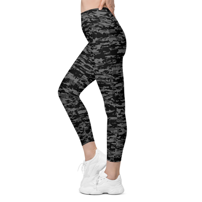 INKA BLACK #A1 CAMOUFLAGE UTILITY LEGGING