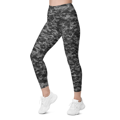 DIGITA GREY #C CAMOUFLAGE UTILITY LEGGING