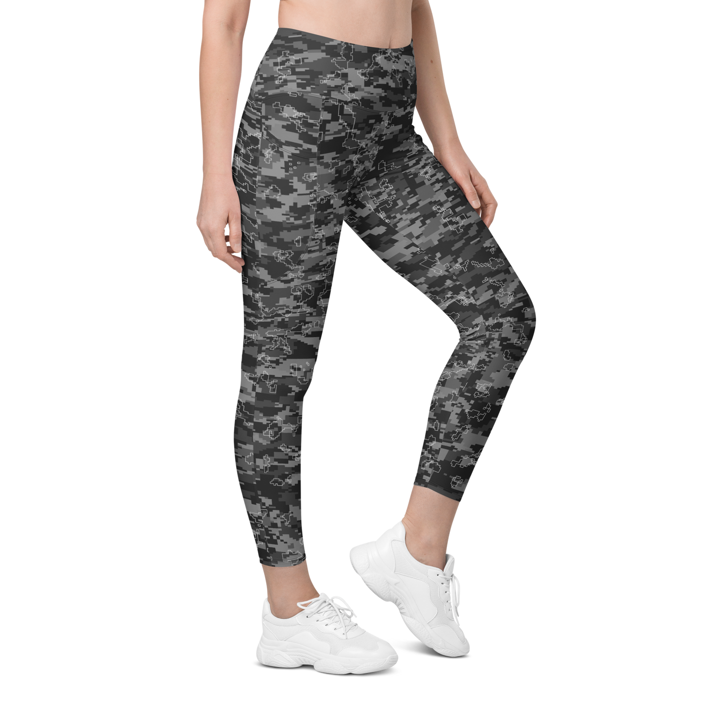 DIGITA GREY #C CAMOUFLAGE UTILITY LEGGING