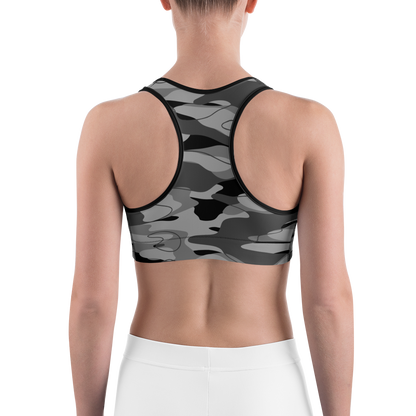 TIDEWAY BLACK #A1 CAMOUFLAGE SPORTS BRA