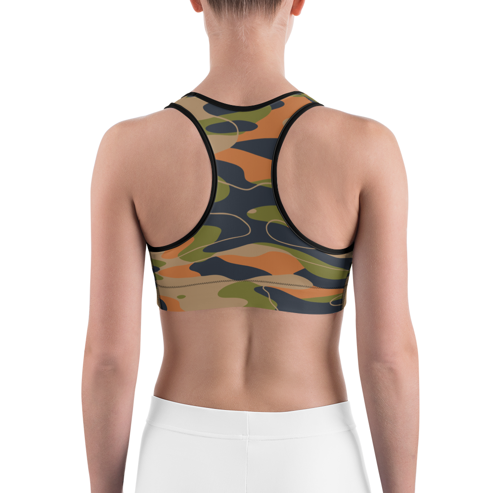 TIDEWAY FALL #A2 CAMOUFLAGE SPORTS BRA