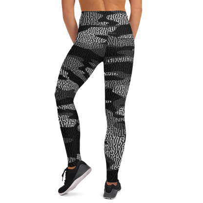 GULF BLACK #C1 CAMOUFLAGE YOGA LEGGING