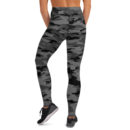 MARSHO BLACK #A1 CAMOUFLAGE YOGA LEGGING