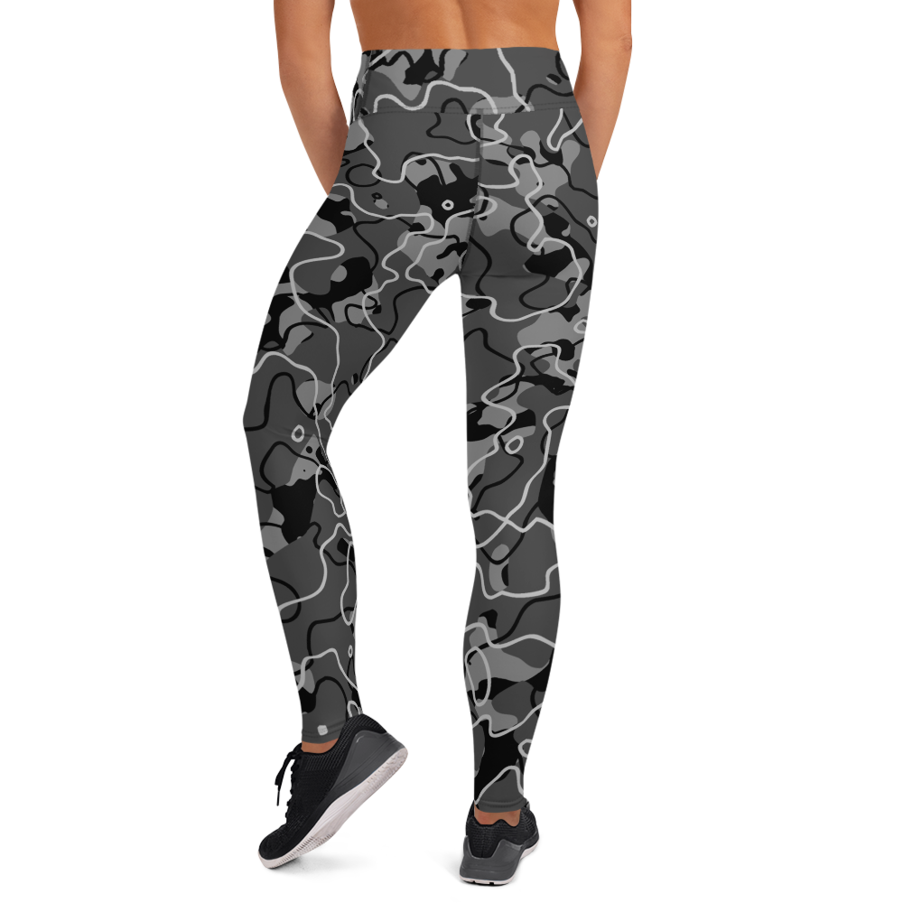 TUNDRA BLACK #A1 CAMOUFLAGE YOGA LEGGING