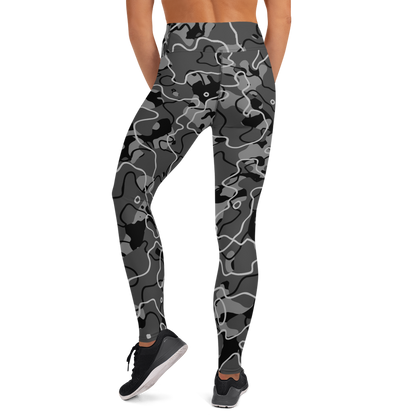 TUNDRA BLACK #A1 CAMOUFLAGE YOGA LEGGING