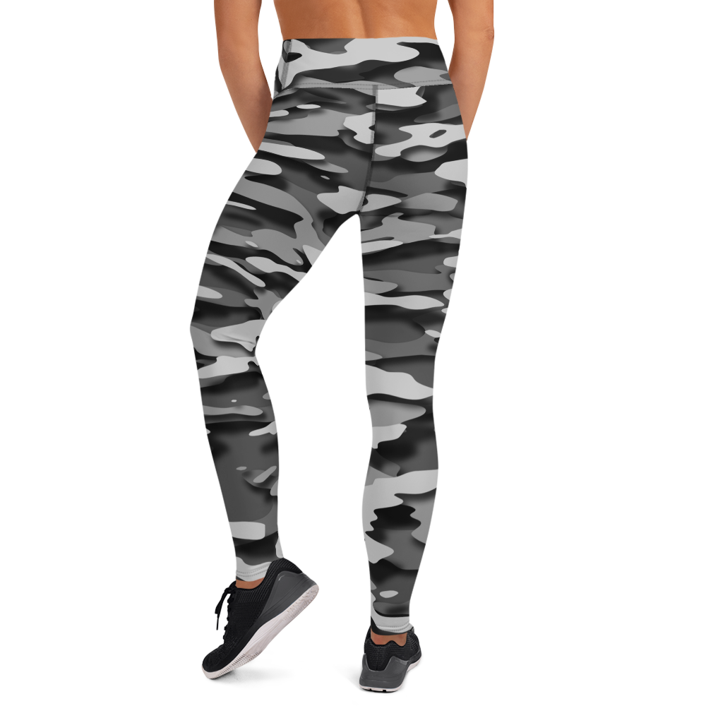 GULF BLACK #D CAMOUFLAGE YOGA LEGGING