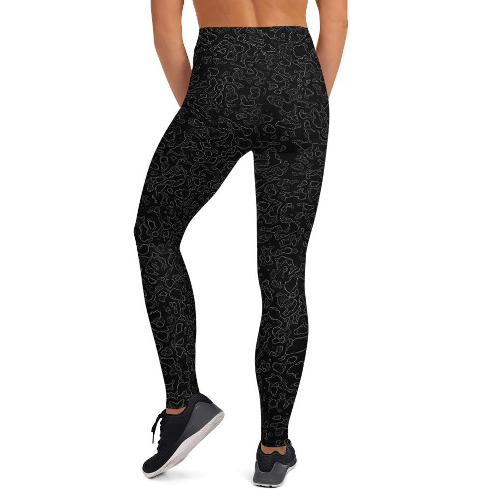 LAVA BLACK #A1 CAMOUFLAGE YOGA LEGGING