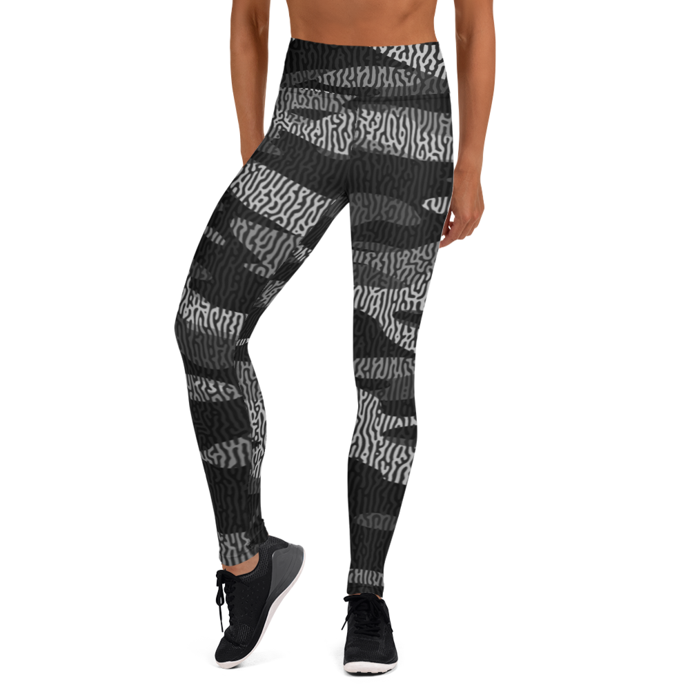 GULF BLACK #C1 CAMOUFLAGE YOGA LEGGING