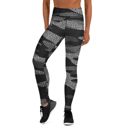 GULF BLACK #C1 CAMOUFLAGE YOGA LEGGING