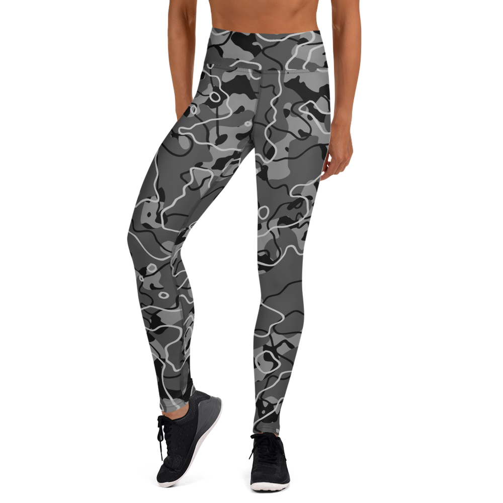 TUNDRA BLACK #A1 CAMOUFLAGE YOGA LEGGING