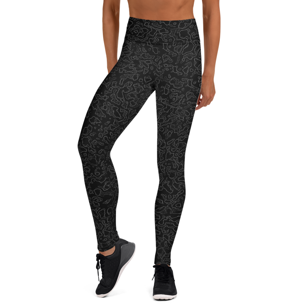 LAVA BLACK #A1 CAMOUFLAGE YOGA LEGGING