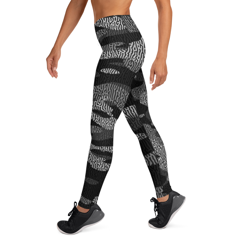 GULF BLACK #C1 CAMOUFLAGE YOGA LEGGING