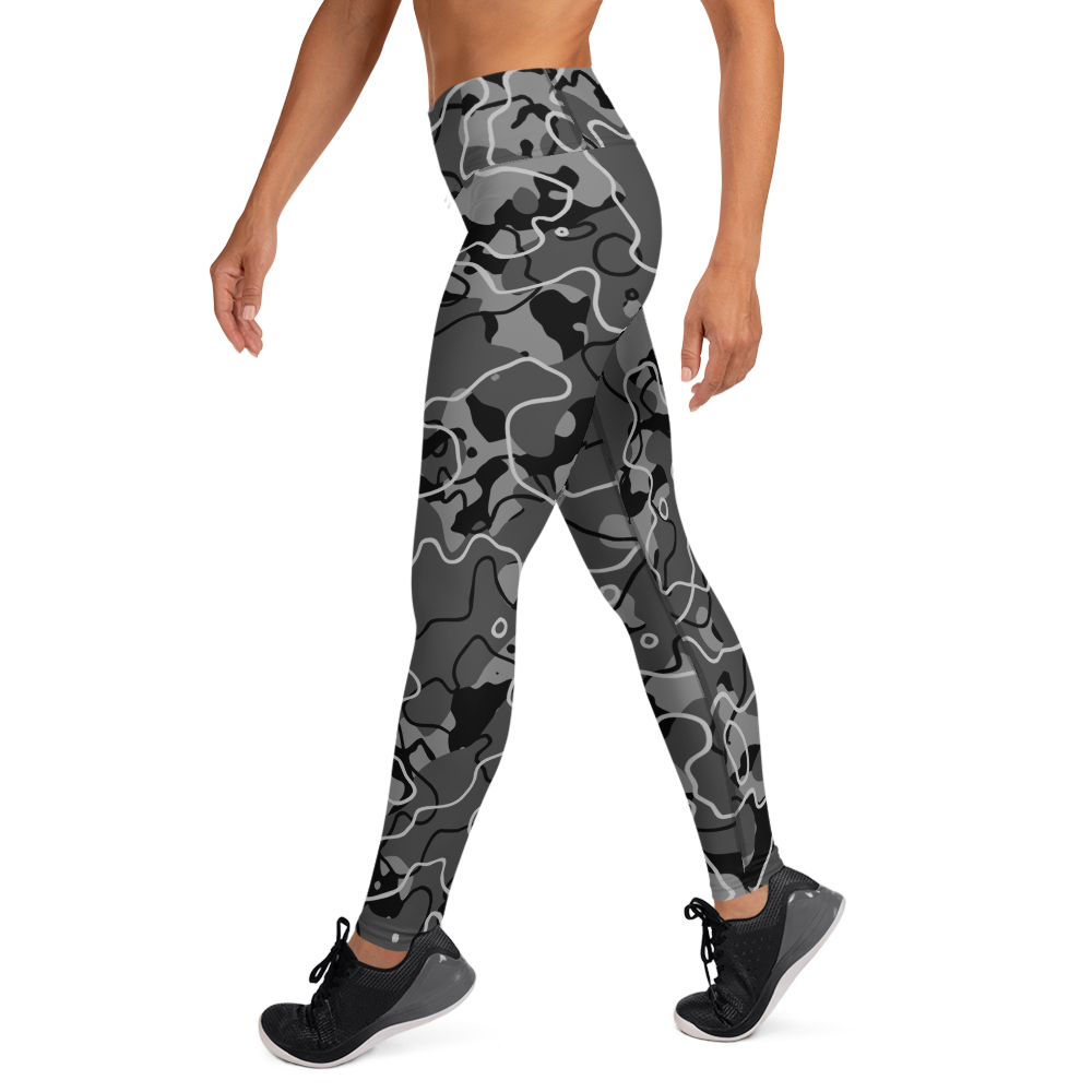 TUNDRA BLACK #A1 CAMOUFLAGE YOGA LEGGING