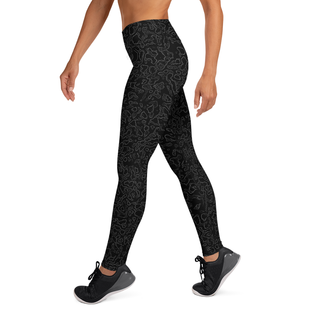 LAVA BLACK #A1 CAMOUFLAGE YOGA LEGGING