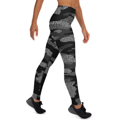 GULF BLACK #C1 CAMOUFLAGE YOGA LEGGING