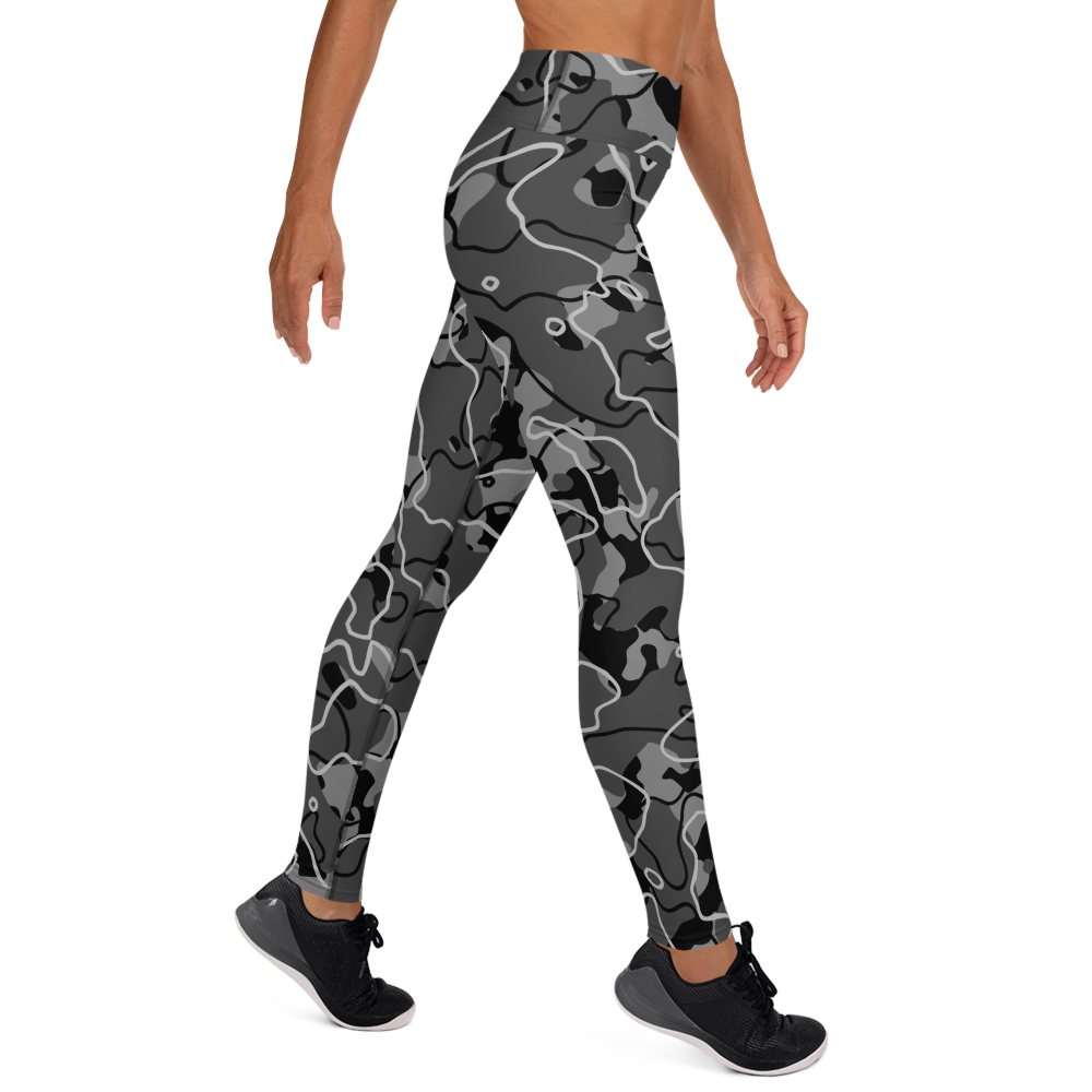 TUNDRA BLACK #A1 CAMOUFLAGE YOGA LEGGING