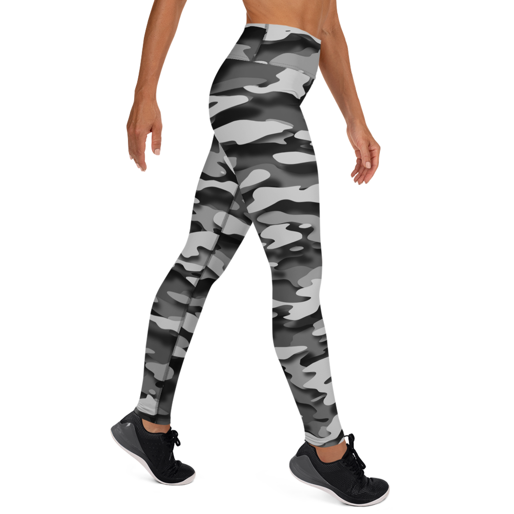 GULF BLACK #D CAMOUFLAGE YOGA LEGGING