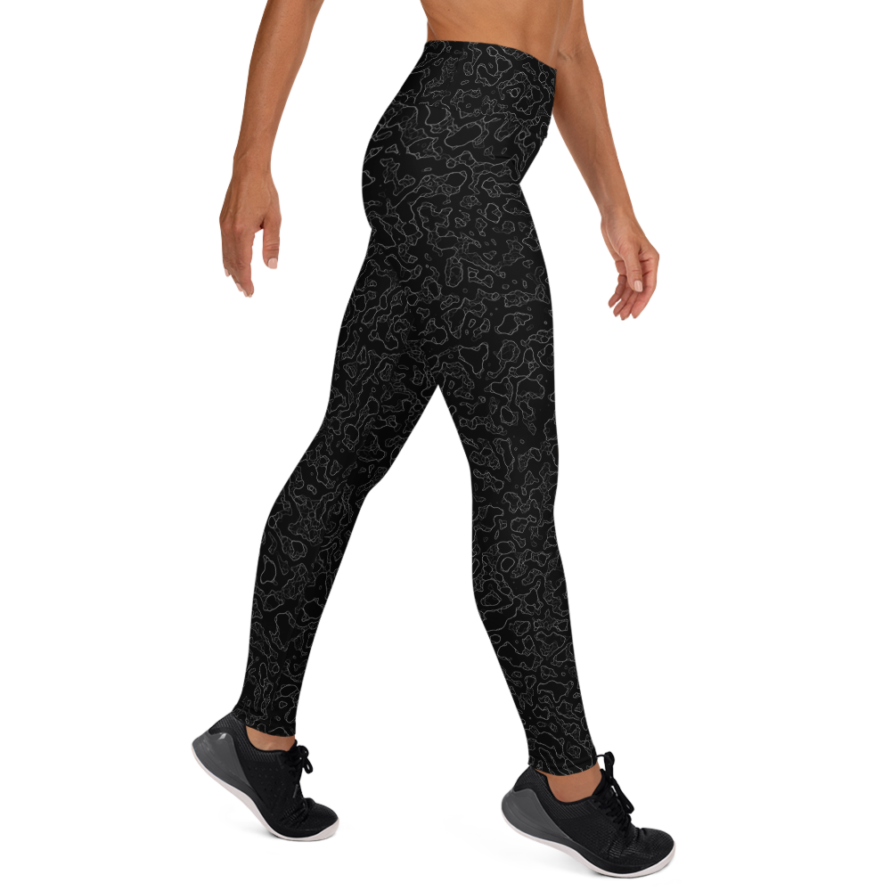 LAVA BLACK #A1 CAMOUFLAGE YOGA LEGGING